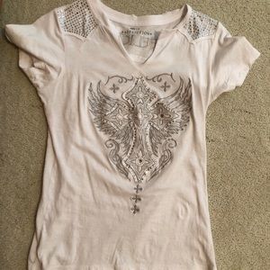 Affliction women’s t shirt - bling